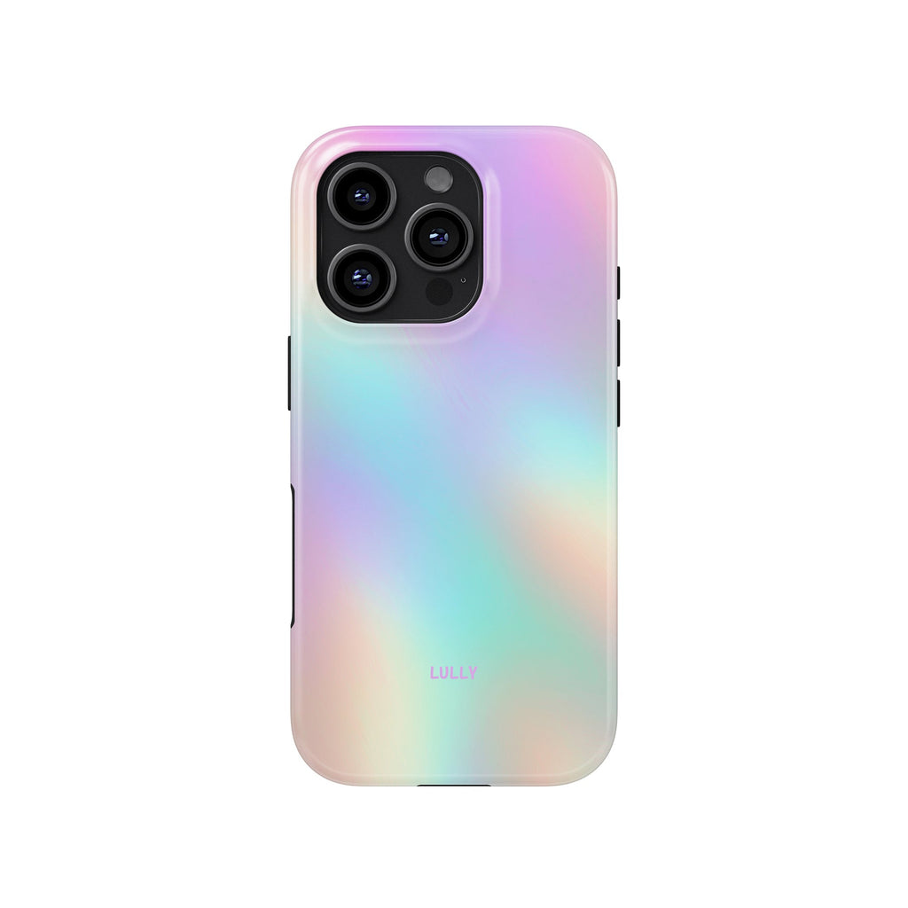 LULLY pastel aura phone case, front view