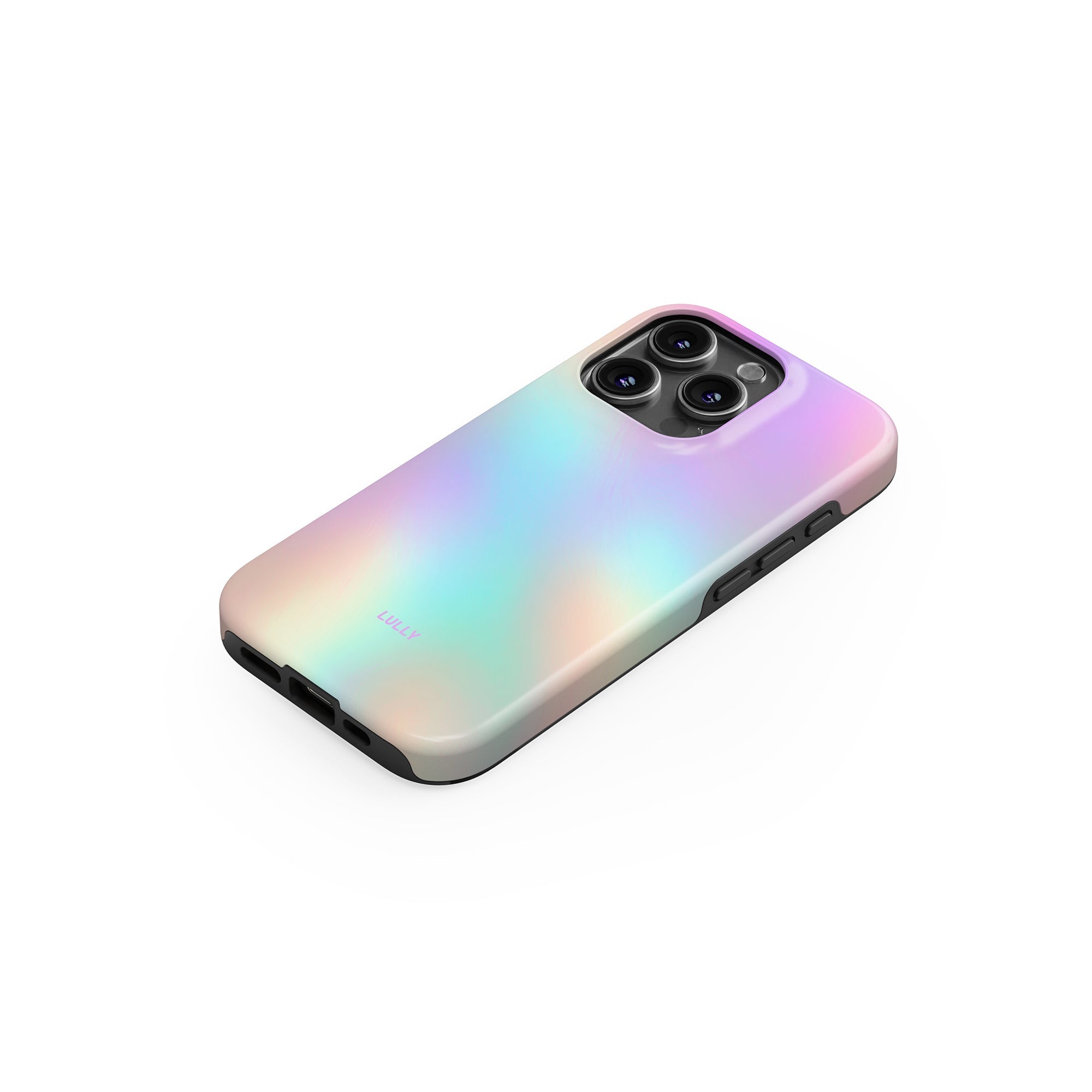 LULLY pastel aura phone case, side view